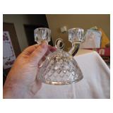 4 Vtg Matching Candle Holders 4&1/4"x4&1/4"