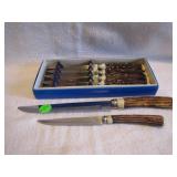 Vintage Knives (4 steak knives unused in box) +
