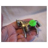 Vintage Japan Metal Horse 2&3/4"x2&1/4"