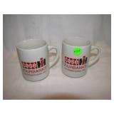 2 Vintage Fairbanks Case IH Coffee Cups