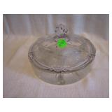Vintage Cut Glass Divided Candy Dish