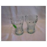 2 Mini 3" Coca Cola Glasses