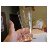 4 Vtg Cut Crystal Glasses 5&1/2"