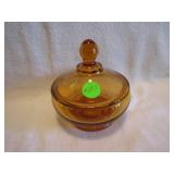 Vintage Powder Trinket Jar 4&1/4" x 4"