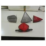 4 Bicycle Reflectors (2 Red - 2 White)