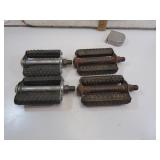 2 Sets of Vintage Bicycle Pedals (1 marked Schwinn