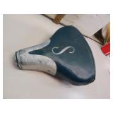 Vintage Blue & White Schwinn Mesinger Saddle Seat