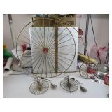 NO SHIPPING - Vintage 3 Piece Bicycle Wall Decor
