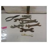 Assortment of 8 Bicycle or Motor Cycle Wrenches