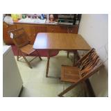 NO SHIPPING - Vintage Drop Leaf Dining Table & 2