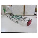 Vintage Bicycle Luggage Rack with Reflector