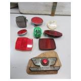 8 Bicycle Reflectors & 1 Schwinn Mud Flap -