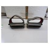 Pair of Vintage Bicycle Leather Stirrups