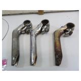 3 Vintage Bicycle Goose Neck Parts Schwinn?