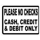 WE DO NOT ACCEPT CHECKS!!