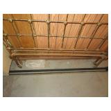 NO SHIPPING - Antique Cast Iron Bed with Rails