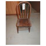 NO SHIPPING - Antique Bent Wood Back Style Oak