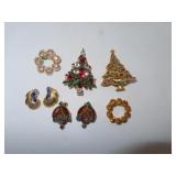 Vintage Jewelry (1 tree signed Lisner - missing