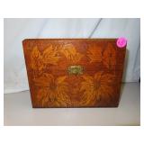 Antique Post Card or Recipe Box 8'x6&1/4'x3&1/2'