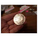 1987 American Silver Eagle 1 Oz .999 Fine Silver