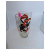Vintage 1973 "Beaky Buzzard" Pepsi Glass = 6&1/4"