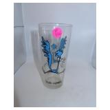 Vintage 1973 "Road Runner" Pepsi Glass = 6&1/4"
