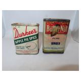 2 Vintage Spice Tins