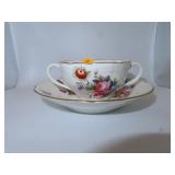 Antique CoalPort Cream Soup Bowl & Saucer