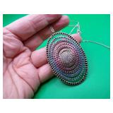 Swarovski Crystal Necklace - Pendant = 2&3/8' x