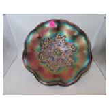 Antique Star of David Amethyst Carnival Glass