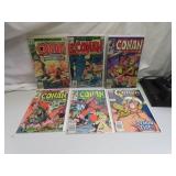 6 Vintage Conan the Barbarian Comic Books