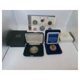 Canadian Coins = 1976 Mint Set - 1984 Dollar &
