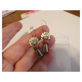 Vintage Ornate Native American Pierced Earrings