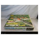 Vintage Electric Train & Village Set by Marx