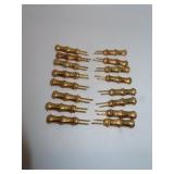 16 Gold Tone Corn Cob Picks
