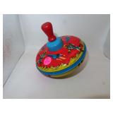 Vintage Pressed Steel Space Age Spinning Top
