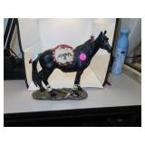 Hard Plastic Native American Horse = 10" x 8&7/8"
