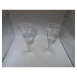 Waterford Crystal Candle Holders = 5&3/4"