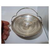 Ornate Vintage Small Sterling Silver Basket -