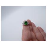 Ornate Ring Size 7 Signed CZ 925 China