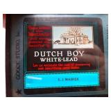 Antique 1920's Advertising - Dutch Boy White Lead
