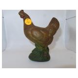 Antique Cast Iron Chicken Bank - 6&1/8'