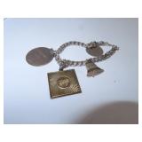 27.60 grams Sterling Silver Charm Bracelet