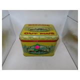 Antique Oceanic Cut Plug Tobacco Tin = 6" x 5" x