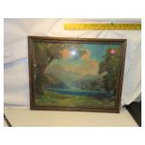 Antique Picture = 15&5/8" x 19&5/8"