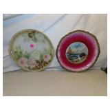 2 Antique Keyhole Plates - 1= RS Germany & 1 =