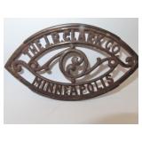 Antique Advertising Cast Iron Sad Iron Trivot