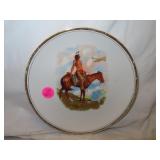 Antique Native American Plate with Advertising on