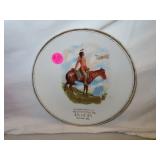 Antique Native American Plate with Advertising =