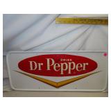 Vintage Dr Pepper Metal Sign (has had some